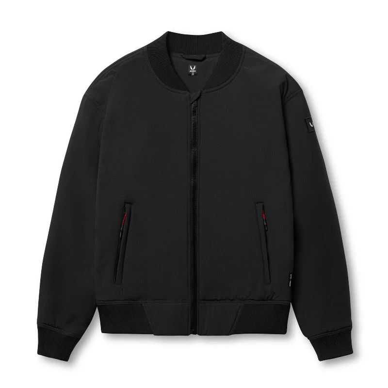 Men's Coats for Big and Tall0858. Ripstop Insulated Bomber Jacket - Black