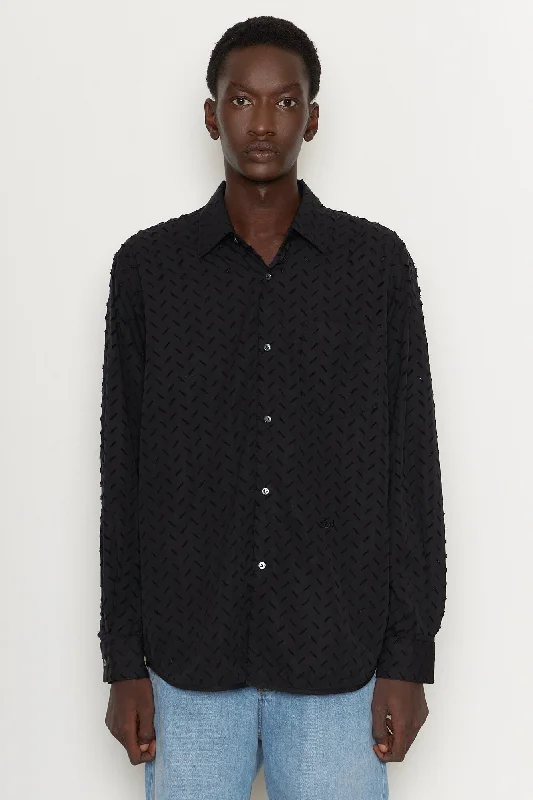 Comfortable Men's Flannel ShirtsOtis Shirt Ripped Noir