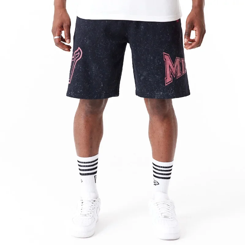 Men's Corduroy Pants for FallMiami Heat NBA Washed Black Shorts