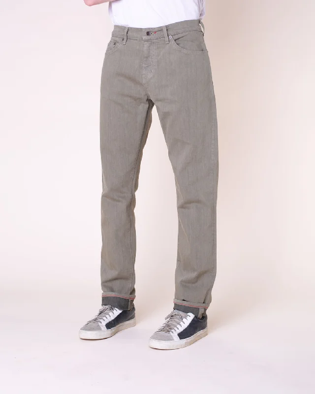Oversized Relaxed-Fit Men's JeansAlexander Stretch | Olive