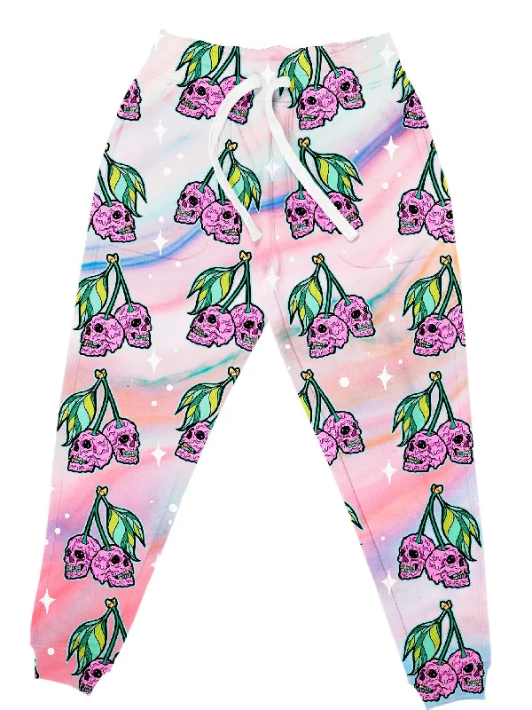 Men's Pants with Deep PocketsCherry Skull (Rainbow) Unisex Jogger