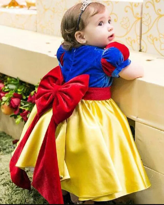 women's easy-to-wear dressesSnow White Colorful Baby Girl Dress Little Child Flower Girl Dress Ball Gown