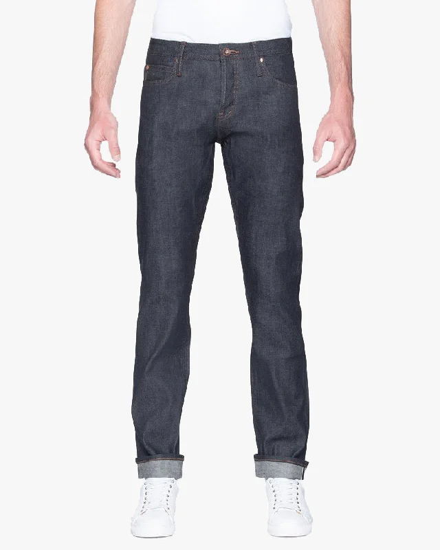 Men's Jeans for a Dressy OccasionUnbranded UB122 Skinny Fit Mens Jeans - 11oz Indigo Stretch Selvedge