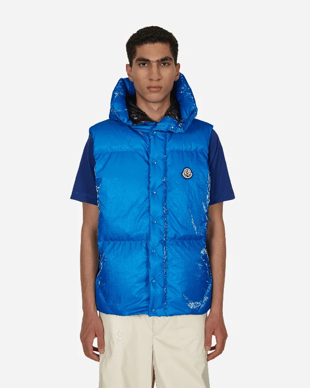 Trendy Men's Anorak JacketsLawu Down Vest Blue