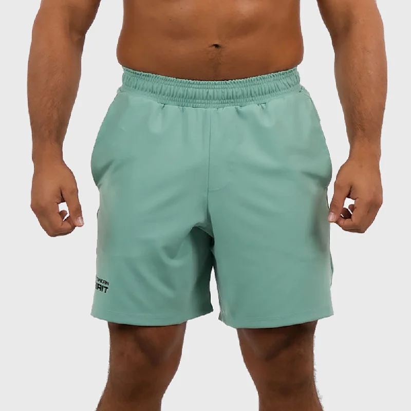 Men's Denim Shorts for SummerNORTHERN SPIRIT - HUNTER MEN STRETCH REGULAR SPORT SHORT 8" - SHALE GREEN