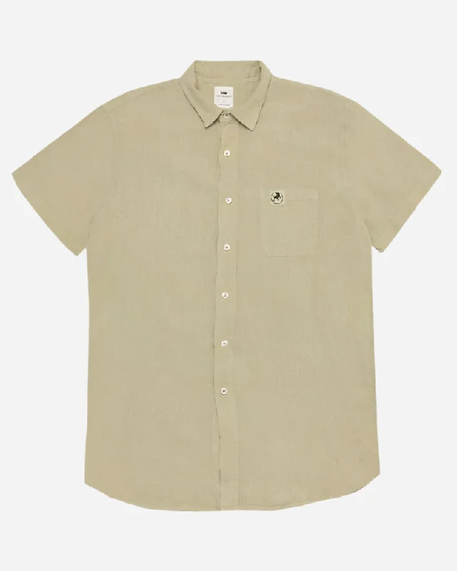 Everyday Men's JeansLois Jeans DUSTIN Linen Shirt Olive