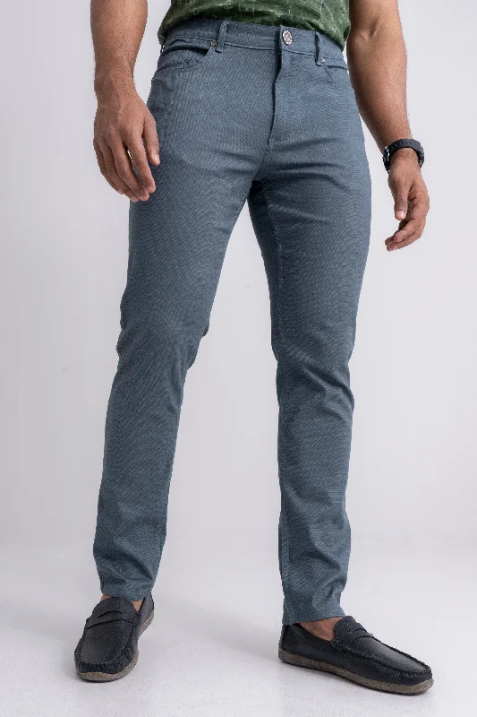 Men's Pants with Contrast StitchingMen’s Slim Fit Solid Casual Pants