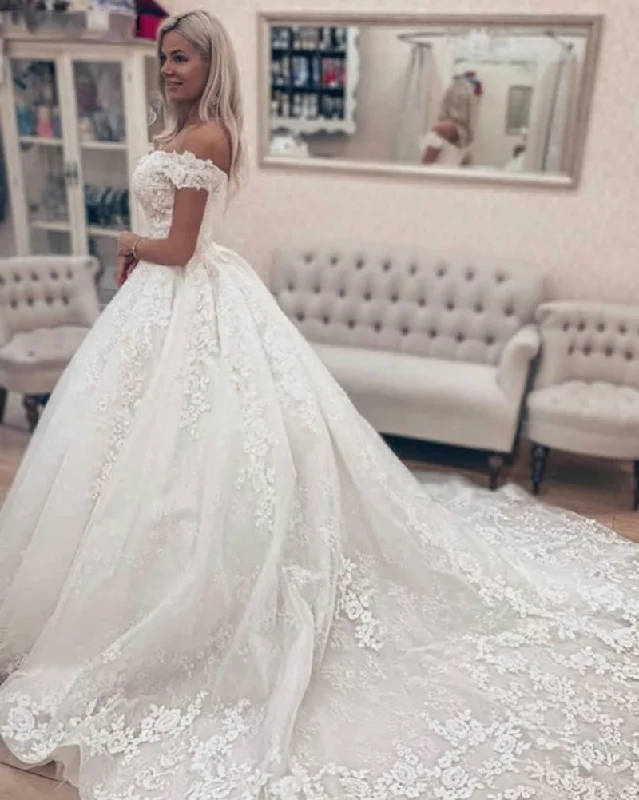 women's party dressesNew Off Shoulder Lace Ball Gown Bridal Dress,Iovry /White Wedding Dress for Women WD0613 women's party dressesNew Off Shoulder Lace Ball Gown Bridal Dress,Iovry /White Wedding Dress for Women WD0613