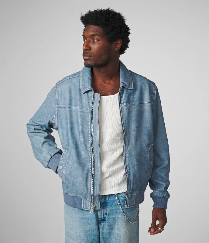 New Arrival Designer Men's JeansNash Denim Leather Bomber