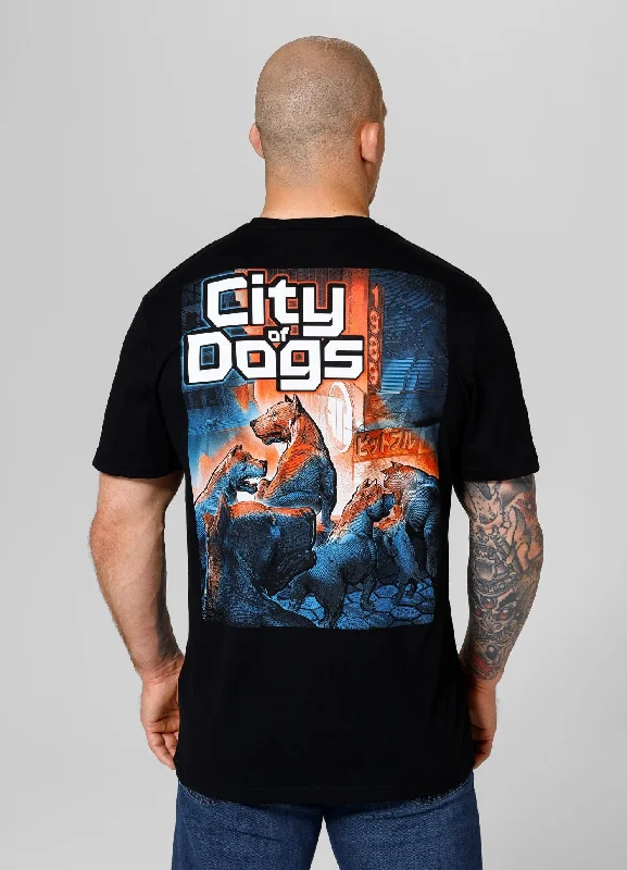Men's Shirts with Single-Breasted DesignsT-Shirt City Of Dogs 24