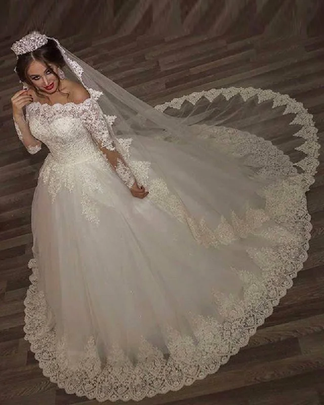 Minimalist DressOff the Shoulder Bridal Dresses Lace Long Sleeves White Wedding Gown WD213 Minimalist DressOff the Shoulder Bridal Dresses Lace Long Sleeves White Wedding Gown WD213