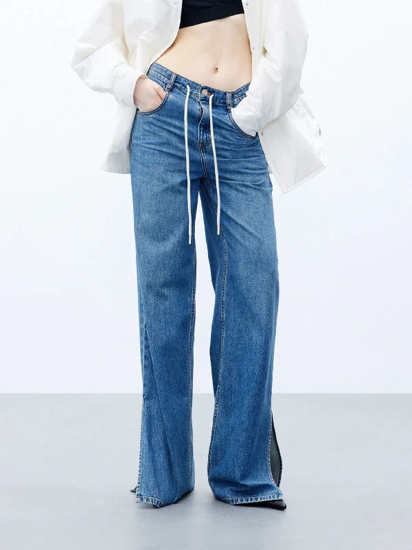 Men's Straight-Leg JeansDrawstring Straight Leg Jeans