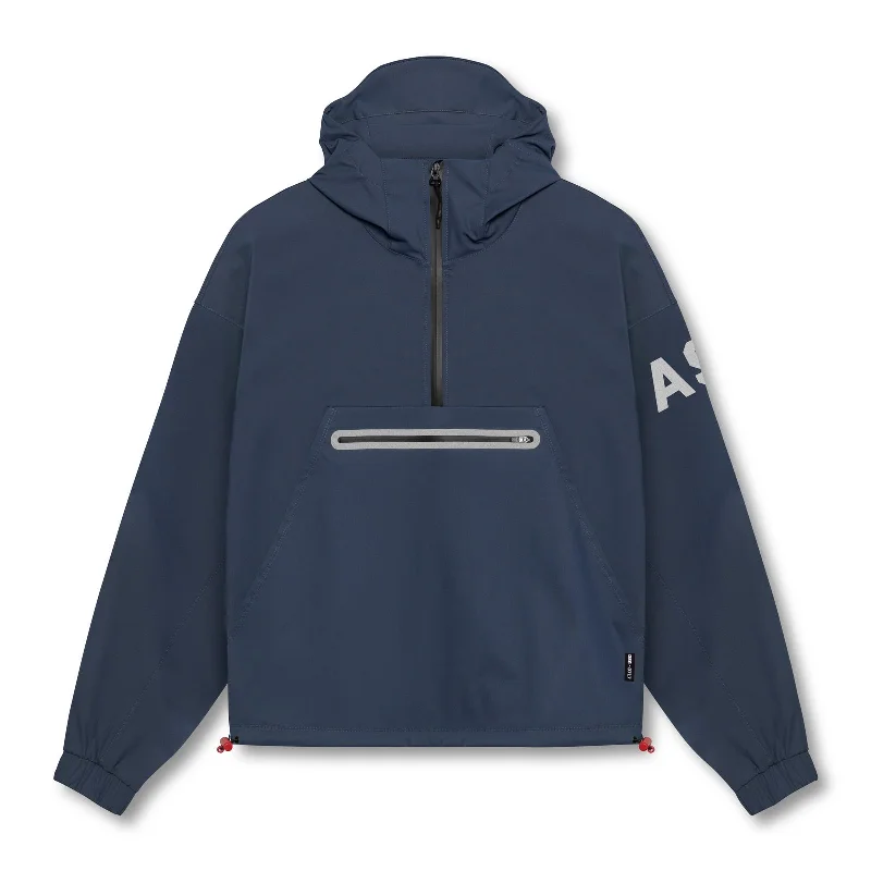 Practical Men's Raincoats0717. Weather-Ready Anorak Jacket  - Navy