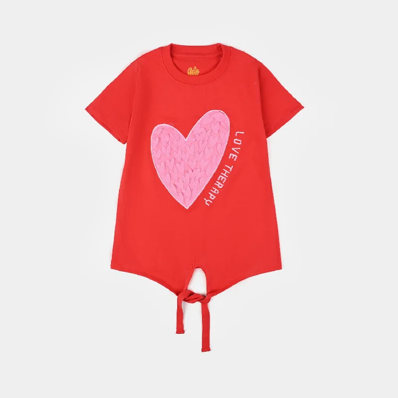 Men's Shirts with Spread CollarsGirls Cotton Jersey T-Shirt H/S Love Therapy
