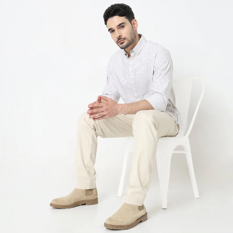 Men's Minimalist Shirts for a Clean LookRegular Fit Striped Shirt