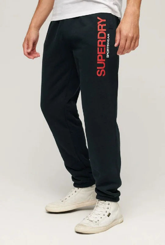 Men's Pants with Contrast WaistbandsSUPERDRY SPORTSWEAR LOGO TAPERED JOGGER