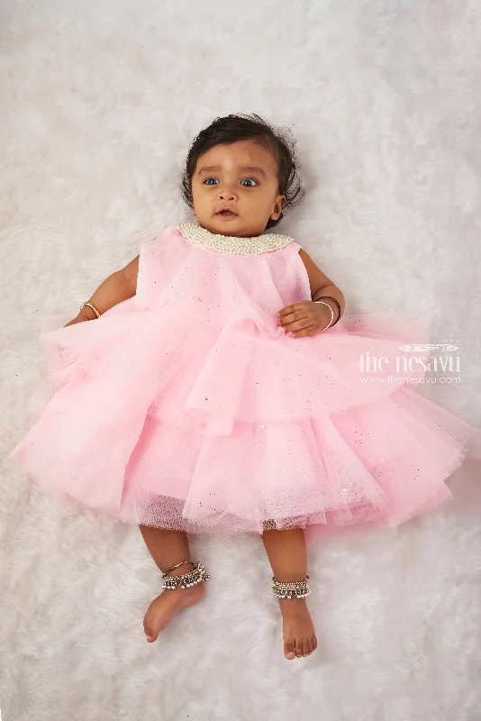 women's casual dressesPrincess Sparkle Pink Tulle Party Dress for Girls