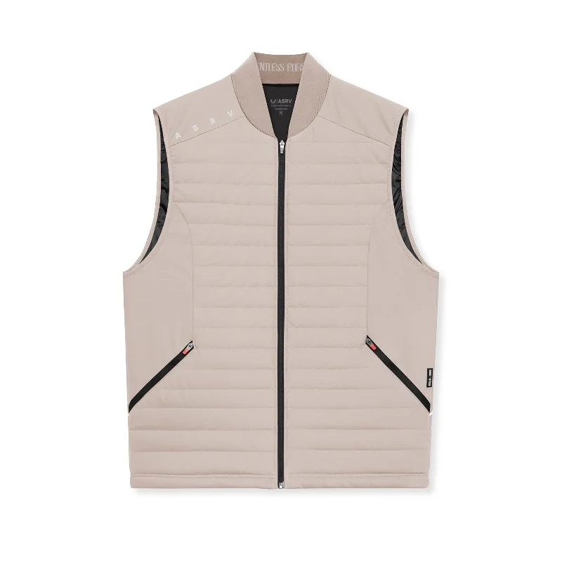 Men's Coats with Modern Cuts0720. Waterproof Insulated Run Vest  - Chai