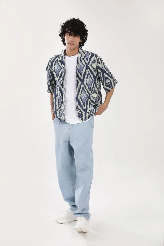 Men's Versatile Dress Shirts for Multiple OccasionsBOXY FIT RESORT COLLAR LINEN SHIRT Men's Versatile Dress Shirts for Multiple OccasionsBOXY FIT RESORT COLLAR LINEN SHIRT
