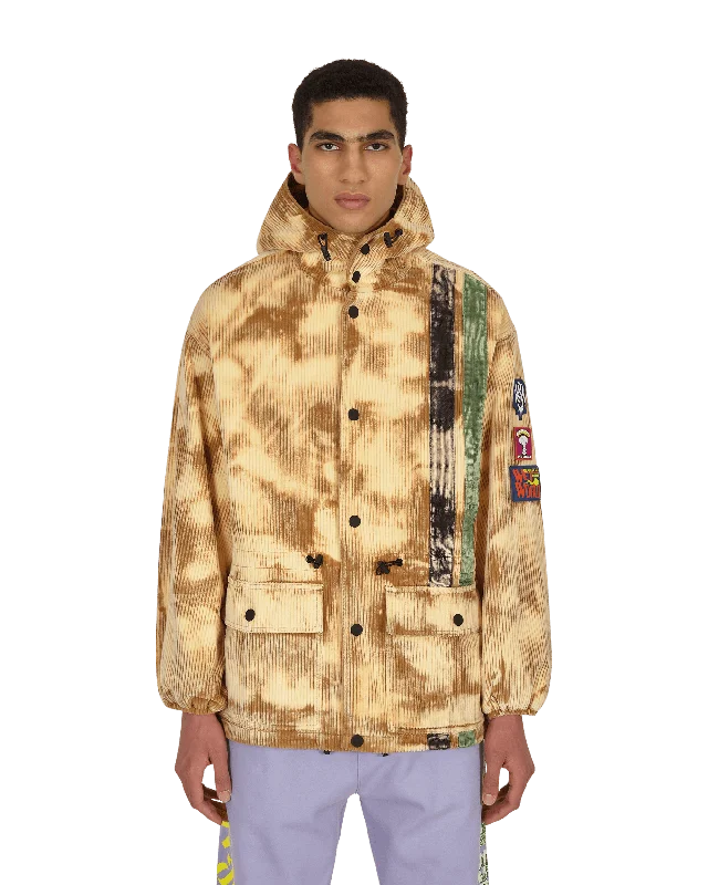 Men's Coats with HoodsHooded Corduroy Racing Jacket Beige