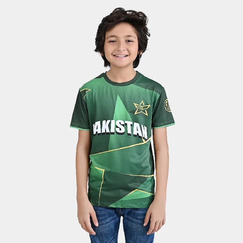 Elegant Men's Dress ShirtsBoys Cotton Jersey T-Shirt Pakistan - Green