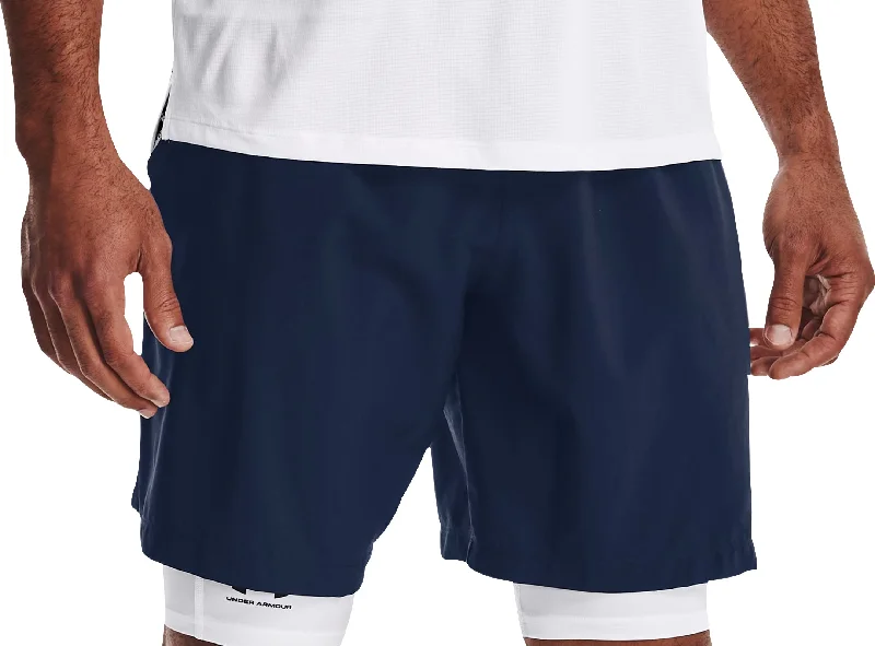 Men's Denim Shorts for SummerUnder Armour Woven Graphic Mens Running Shorts - Blue