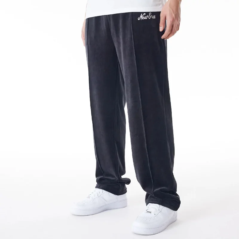 Casual Men's ChinosNew Era Velour Black Track Joggers