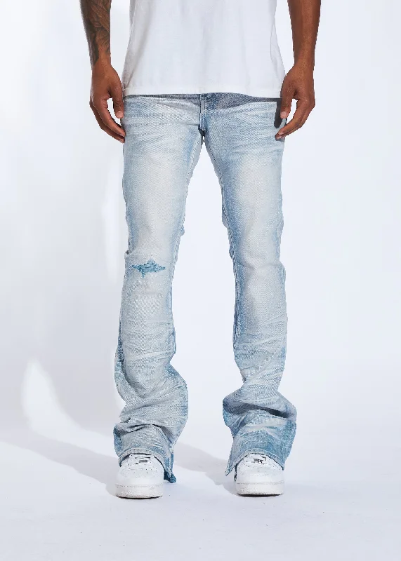 Unique Men's Jeans DesignsArch Stacked Denim (Marble Wash)