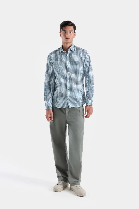 Men's Minimalist Shirts for a Clean LookSeersucker Checkered Shirt