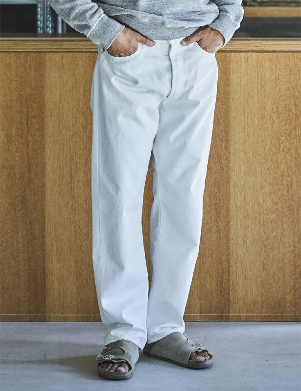 Fashionable Men's JeansorSlow 105 80's Jeans (Standard Fit) - White