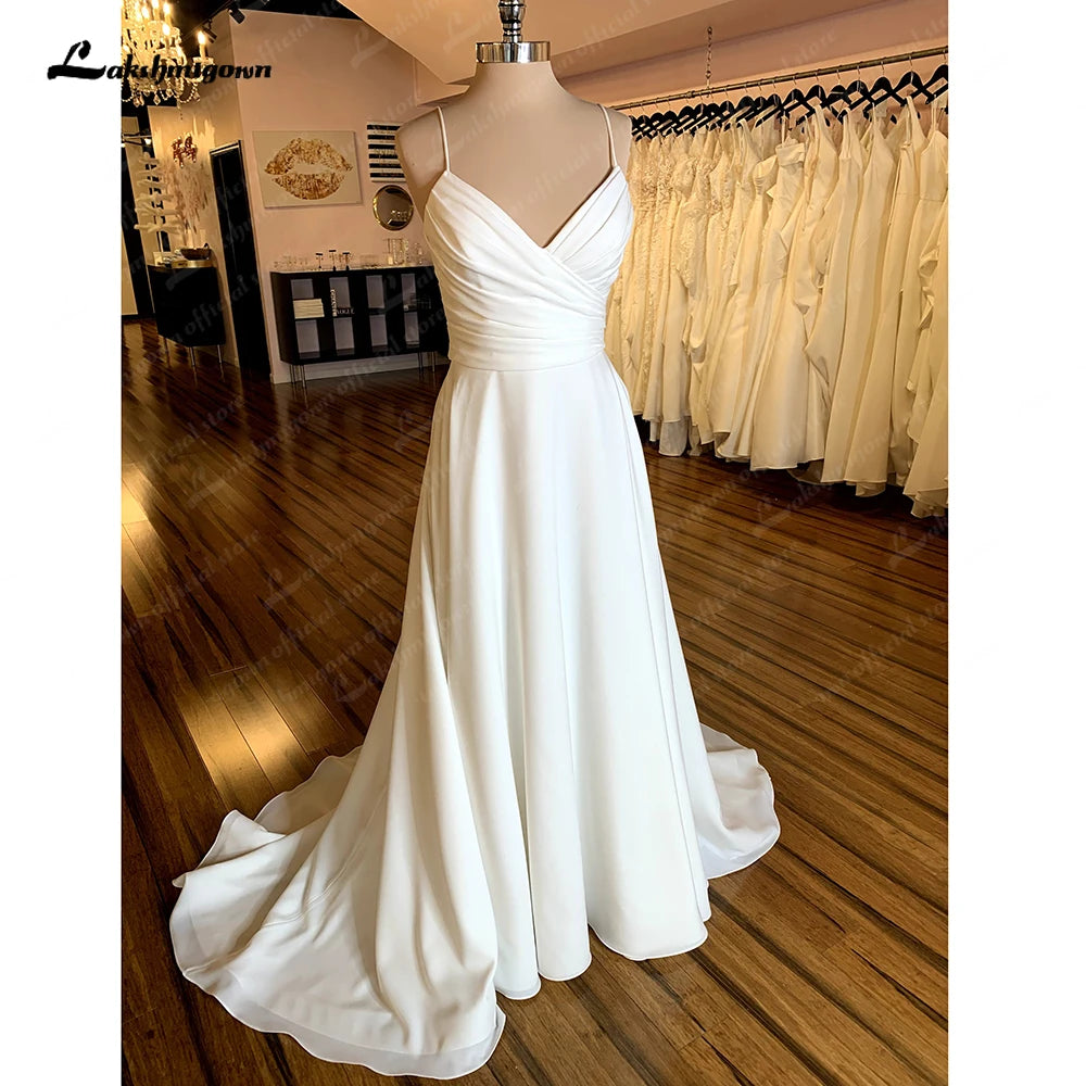 women's made-to-order dressesRoycebridal Boho V-Neck Wedding Dress For Women 2025 Pleat Civil Bridal Beach Wedding Gowns Spaghetti Straps women's made-to-order dressesRoycebridal Boho V-Neck Wedding Dress For Women 2025 Pleat Civil Bridal Beach Wedding Gowns Spaghetti Straps