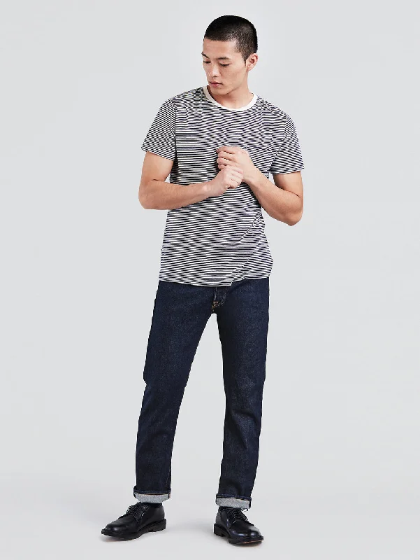 Workwear Men's JeansMen's 501 Blue Straight Fit Button Fly Jeans