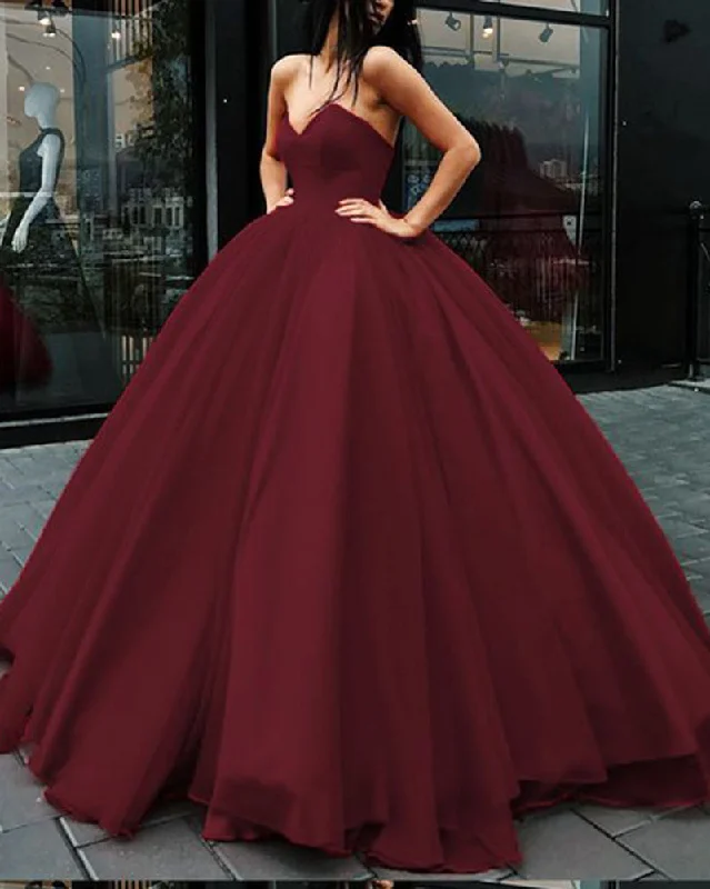 Peplum Hem DressBurgundy/Red Strapless Wedding Dress Ball Gown with Sweetheart Corset Peplum Hem DressBurgundy/Red Strapless Wedding Dress Ball Gown with Sweetheart Corset