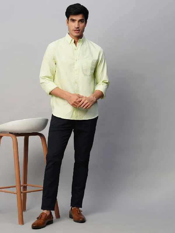 Men's Geometric Print Shirts for a Modern TwistMen's Green Cotton Regular Fit Shirt Men's Geometric Print Shirts for a Modern TwistMen's Green Cotton Regular Fit Shirt