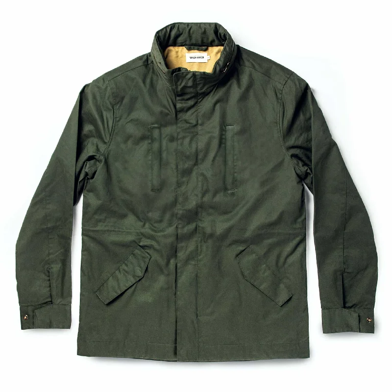 Men's Coats for RunningThe Harris Jacket in Forest Dry Wax