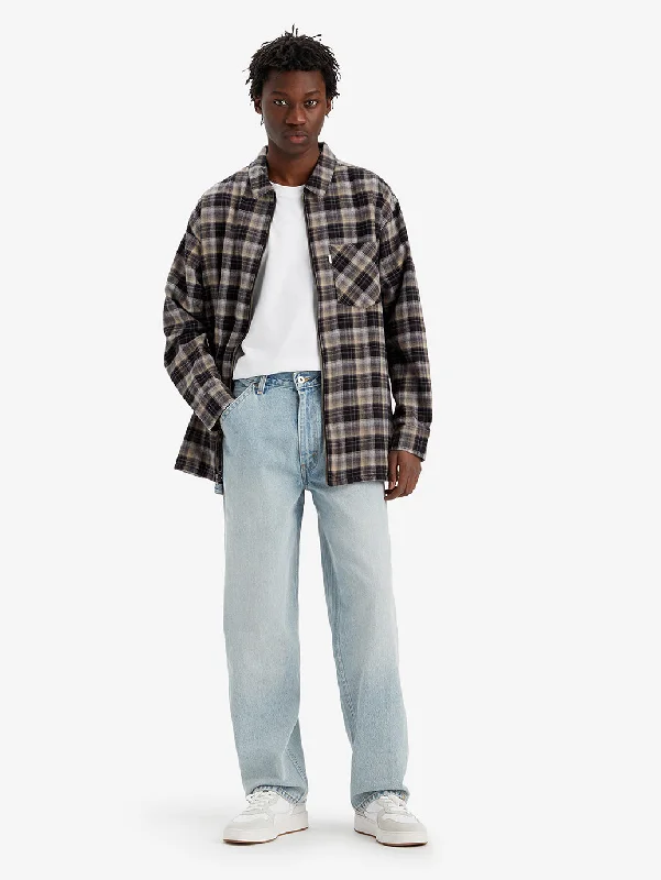 Light Blue Denim Men's JeansMen's Baggy Fit Light Blue Jeans