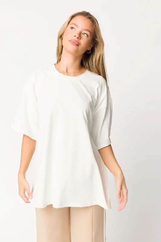 Men's Shirts for HuntingGo To Crew Neck Tee in Off-White