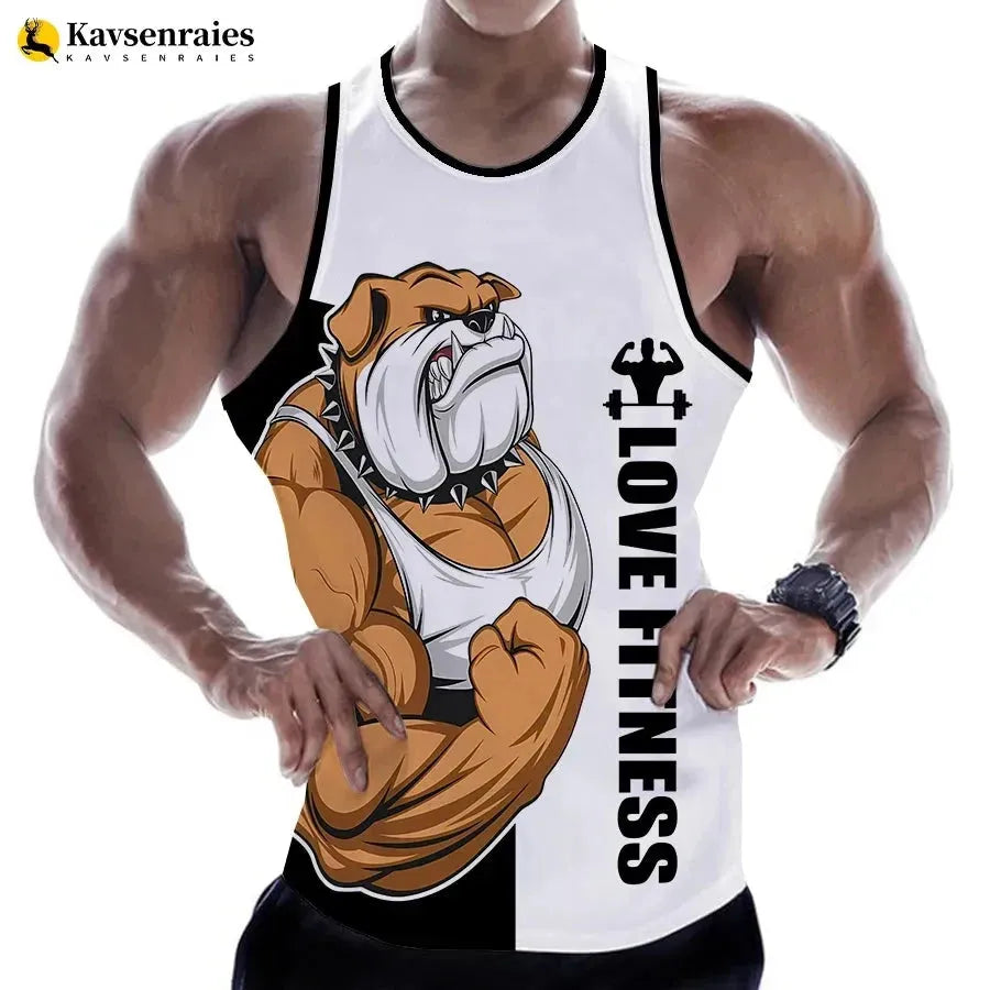 Men's Three-Quarter Sleeved TopsRottweiler Tank Top