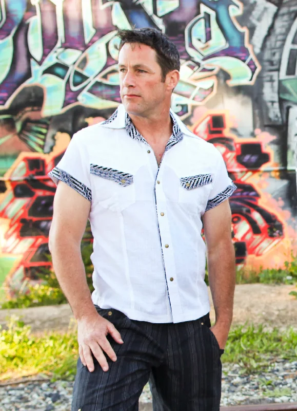 Men's Wingtip-Collar Shirts for a Classic TouchDeluxe Gayya Shirt