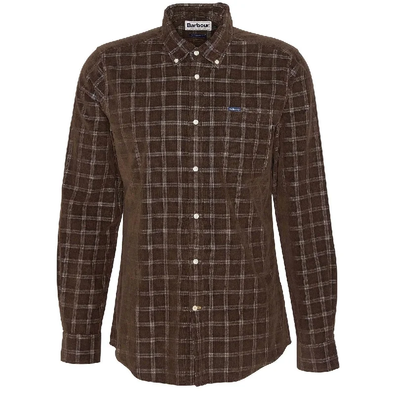 Men's Organic Cotton Shirts for Eco-ConsciousnessBarbour Men's Harthill Tailored Fit Shirt in Brown Men's Organic Cotton Shirts for Eco-ConsciousnessBarbour Men's Harthill Tailored Fit Shirt in Brown