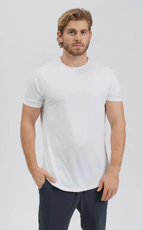 Men's Logo T-Shirts for Brand RepresentationMen's Lux-Tech Shirt in White
