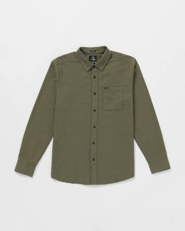 Authentic Men's Denim JeansCaden Solid Long Sleeve Shirt - Winter Moss
