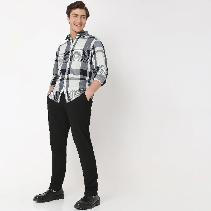 Men's Smart Casual Shirts for Business Casual SettingsCruiser™ Authentic Indigo Regular Fit Shirt Modern Checks Versatile combo Men's Smart Casual Shirts for Business Casual SettingsCruiser™ Authentic Indigo Regular Fit Shirt Modern Checks Versatile combo