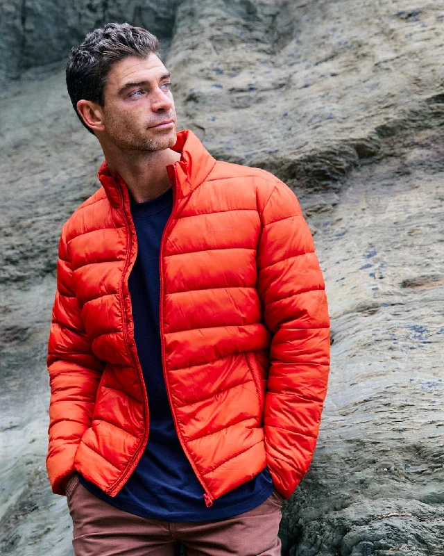 Men's Coats with PocketsResin - Mens Recycled Padded Jacket - Red