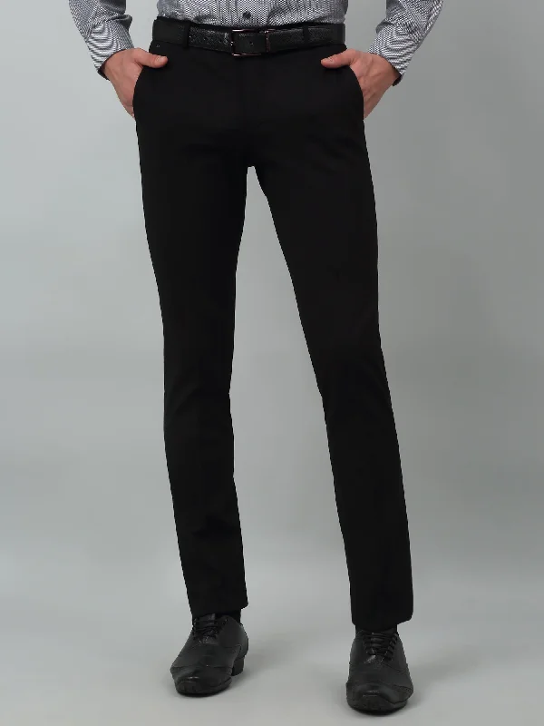 Men's Pants with Moisture-Wicking PropertiesMen's Formal Flat front Black Trousers Men's Pants with Moisture-Wicking PropertiesMen's Formal Flat front Black Trousers