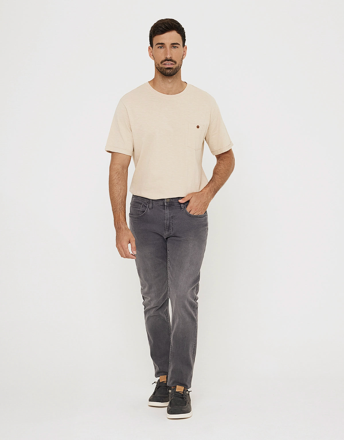 Men's Denim Shorts for SummerPantalón Denim Gris Oscuro - Lordseat
