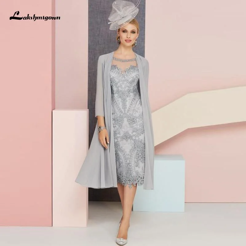 Nursing DressExquisite Silver Lace Mother of the Bride Dresses