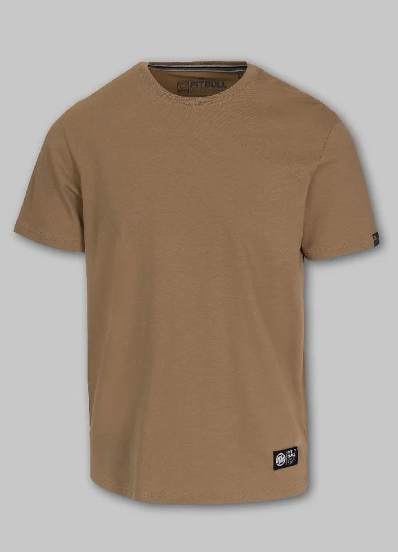 Men's Shirts with Hidden ButtonsMen's T-Shirt NO LOGO - Coyote brown