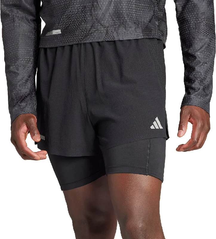 Lightweight Men's Linen Pantsadidas Ultimate 2 In 1 Mens Running Shorts - Black