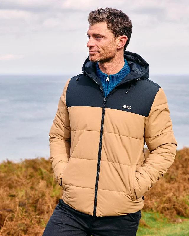 Practical Men's RaincoatsDune - Mens Padded Jacket - Brown
